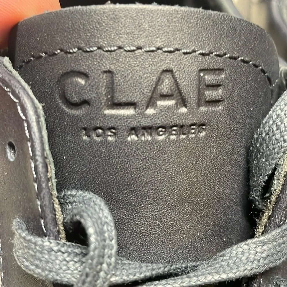 CLAE MALONE - Navy Malone Leather Sneakers - Picture 5 of 10